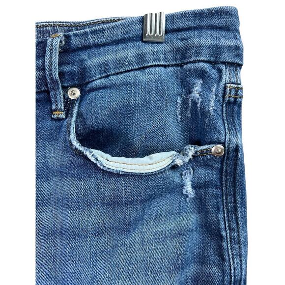 Good American Women's Jeans Frayed Hem Size 16 - Picture 6 of 15